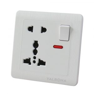 Single multi-socket with indicator and 5 pins